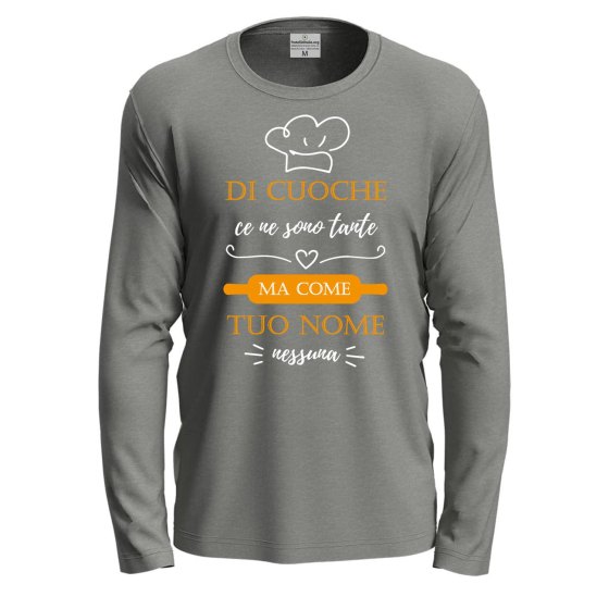 T-shirt maglia con stampa DTF CUOCHE CE NE SONO TANTE  Idea regalo personalizzabile con il tuo nome