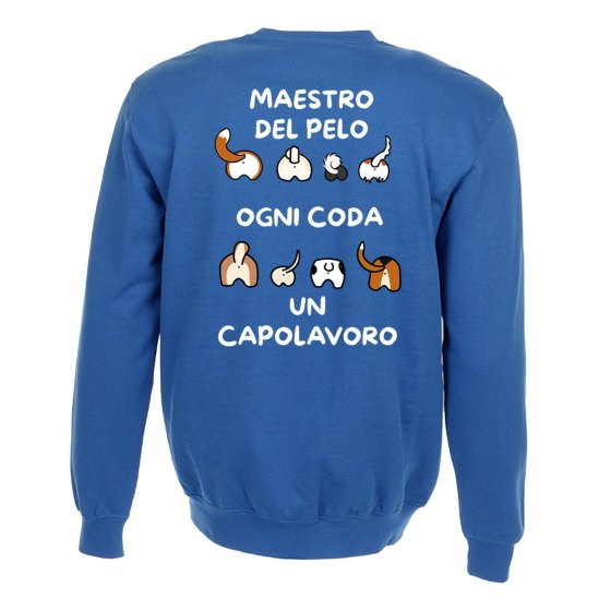 Felpa maglione con stampa DTF "MAESTRO DEL PELO" barbiere dogsitter toelettatore veterinario