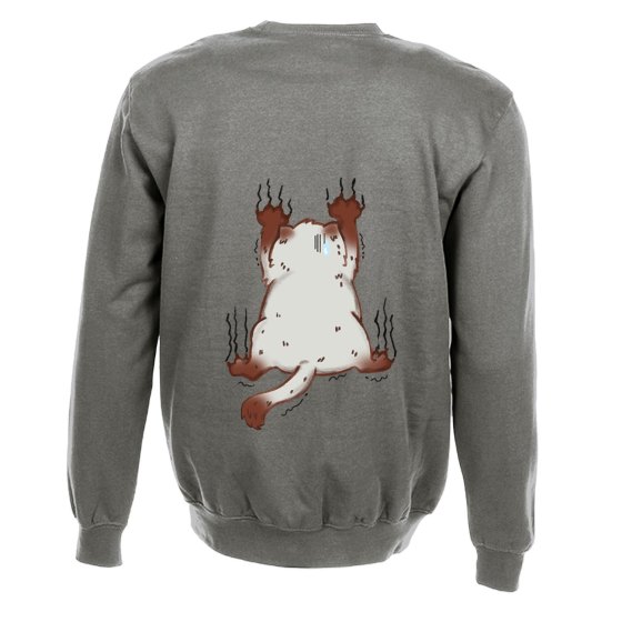 Felpa maglia con stampa sul retro "Gatto" per toelettatori o veterinari felini gatti cat
