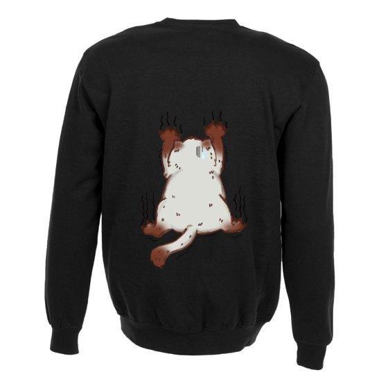 Felpa maglia con stampa sul retro "Gatto" per toelettatori o veterinari felini gatti cat