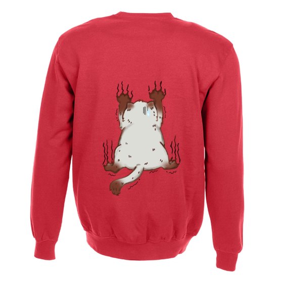 Felpa maglia con stampa sul retro "Gatto" per toelettatori o veterinari felini gatti cat
