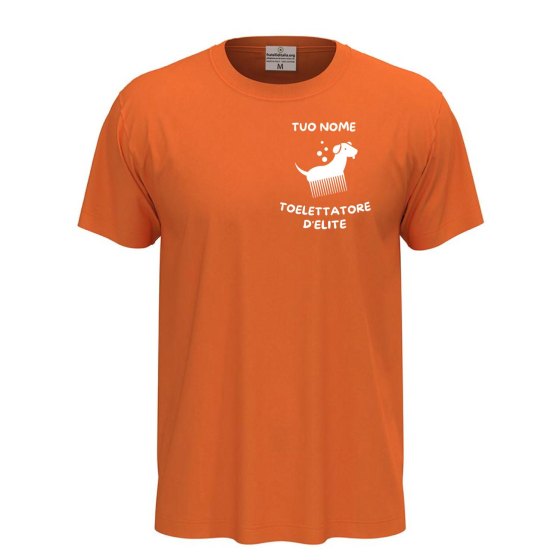 T-shirt unisex a manica corta con stampa toelettatore veterinari, idea regalo personalizzabile con nome