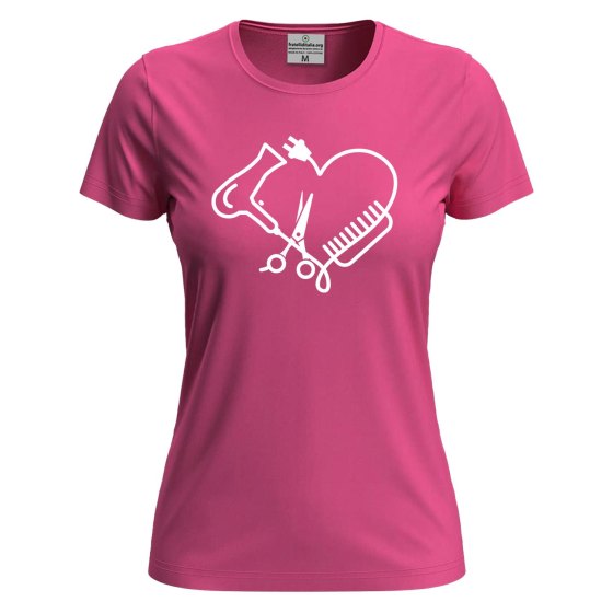 T-Shirt a Manica Corta "Hair Stylist" con Stampa DTF  Per Parrucchieri e Barbieri salone Hairstylist coiffeur
