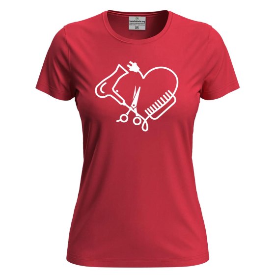 T-Shirt a Manica Corta "Hair Stylist" con Stampa DTF  Per Parrucchieri e Barbieri salone Hairstylist coiffeur
