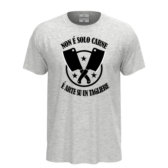 T-shirt unisex a manica corta con stampa DTF NON E' SOLO CARNE Idea regalo per macellaio