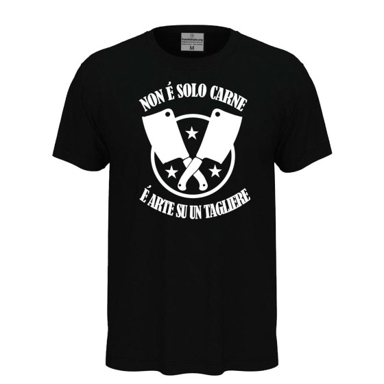 T-shirt unisex a manica corta con stampa DTF NON E' SOLO CARNE Idea regalo per macellaio