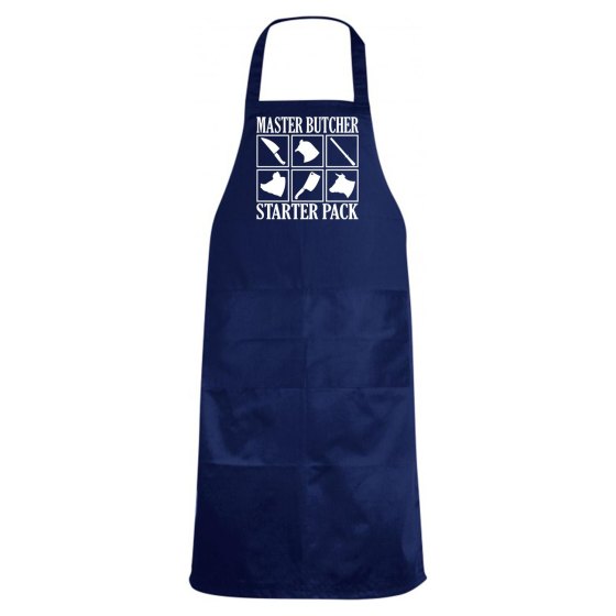 Grembiule cucina con stampa "MASTER BUTCHER" divertente macellaio braceria carne Steak House lavoro