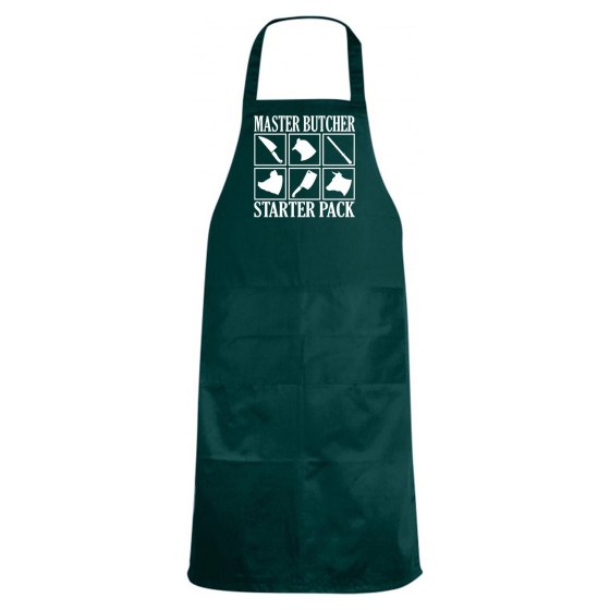 Grembiule cucina con stampa "MASTER BUTCHER" divertente macellaio braceria carne Steak House lavoro
