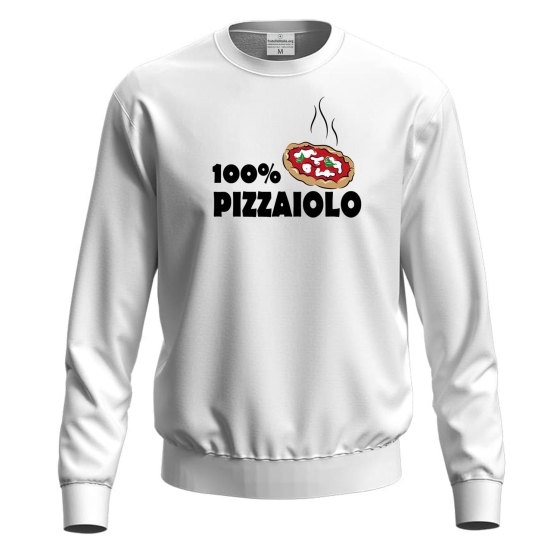 Felpa maglia stampa digitale pizzaiolo idea regalo  per pizzaioli cuochi e amanti della pizza
