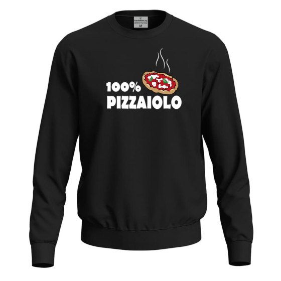 Felpa maglia stampa digitale pizzaiolo idea regalo  per pizzaioli cuochi e amanti della pizza
