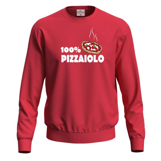 Felpa maglia stampa digitale pizzaiolo idea regalo  per pizzaioli cuochi e amanti della pizza