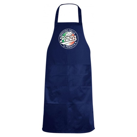 Grembiule da cucina pettorina "MAESTRO DELLA PIZZA", idea regalo  per pizzaioli, cuochi  pizza ristorante