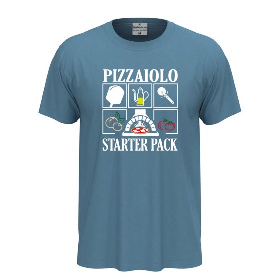 T-shirt classica unisex a manica corta con stampa, per pizzaioli, cuochi e amanti della pizza divertente