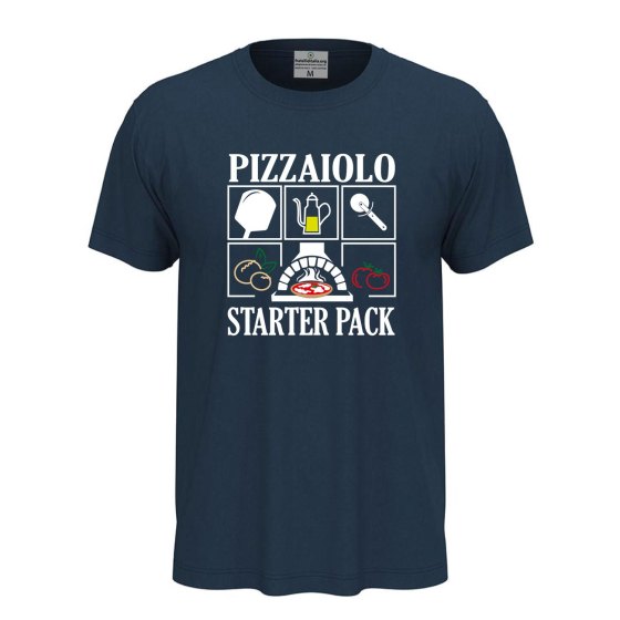 T-shirt classica unisex a manica corta con stampa, per pizzaioli, cuochi e amanti della pizza divertente
