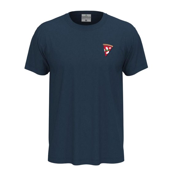T-shirt classica unisex a manica corta con stampa DTF "FETTA DI PIZZA", abiti lavoro pizza pizzaiolo pizzeria