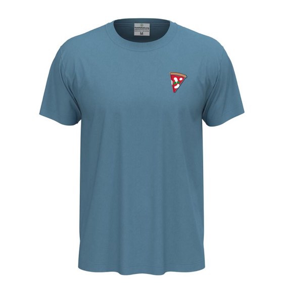 T-shirt classica unisex a manica corta con stampa DTF "FETTA DI PIZZA", abiti lavoro pizza pizzaiolo pizzeria