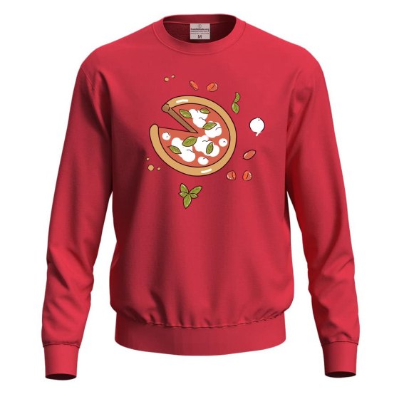 Felpa maglia con stampa digitale DTF "PIZZA" abbigliamento pizzeria pizzaiolo ristorante cucina food