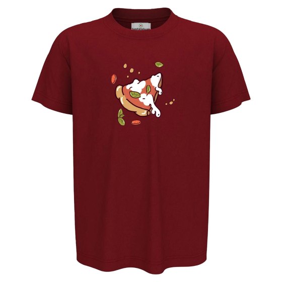 T-shirt bambino mezza manica con "FETTA DI PIZZA", idea regalo per amanti della pizza