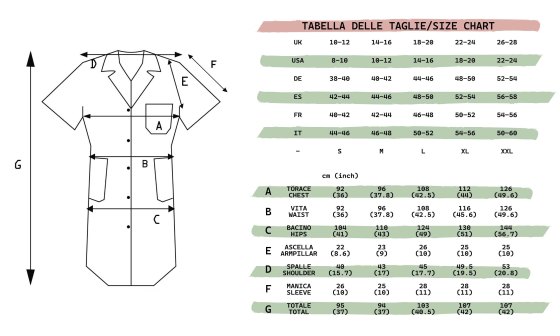 Camice grembiule donna pulizie maestra scuola asilo bottoni cotone laboratorio - Personalizzabile con il tuo logo