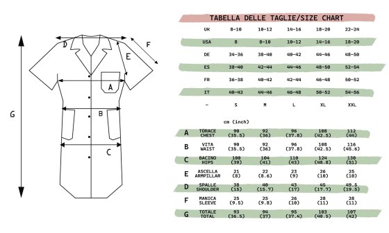 Camice lavoro donna estivo mezze maniche tasche rigo maestra pulizie domestica - Personalizzabile con il tuo logo