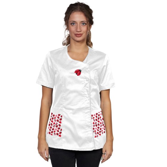Camice grembiule San Valentino love cuori parrucchiera estetista maestra Personalizzabile con logo