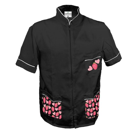 Casacca camice grembiule barbiere lavoro centro estetico uomo toelettatore amore san valentino