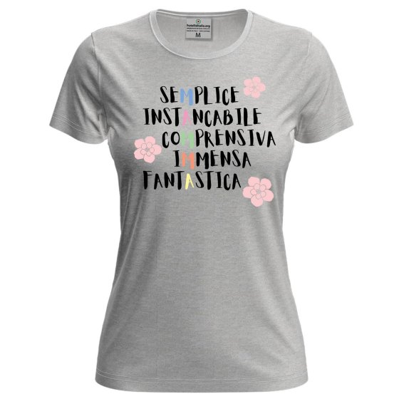 T-shirt maglia mezza manica Donna "MAMMA" festa mamma compleanno regalo personalizzato