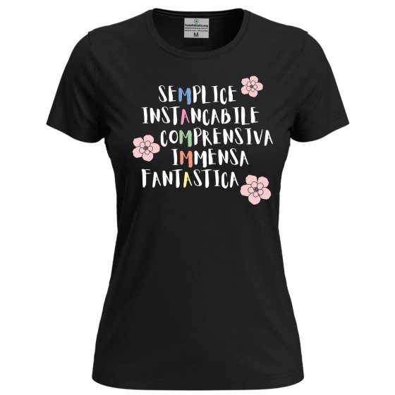 T-shirt maglia mezza manica Donna "MAMMA" festa mamma compleanno regalo personalizzato
