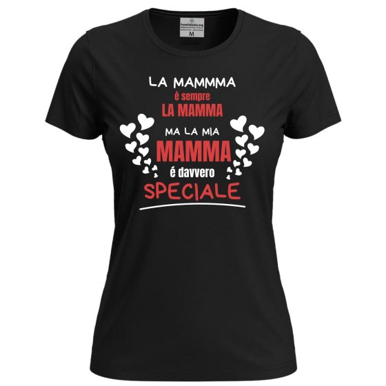 T-shirt mezza manica Donna MAMMA SPECIALE Idea Regalo festa mamma dono madri