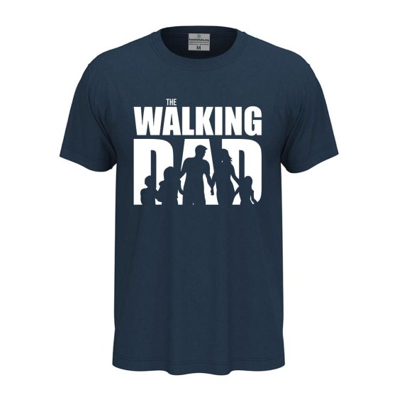 T-shirt classica a manica corta con stampa "THE WALKING DAD", idea regalo disponibile in diversi colori e taglie