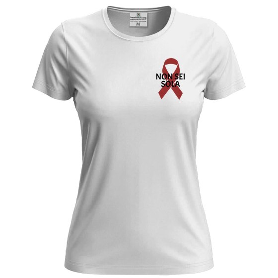 T-shirt mezza manica Donna "NON SEI SOLA" – Speciale festa delle  donne violenza