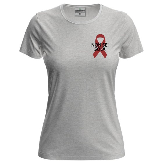 T-shirt mezza manica Donna "NON SEI SOLA" – Speciale festa delle  donne violenza