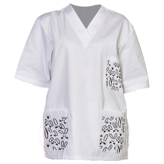 Hospital uniform doctor nurse Easter eggs rabbit for pediatrics veterinary