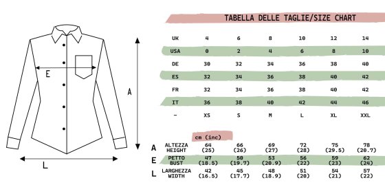Camicia blusa da donna lavoro alberghiero hotel cotone manica lunga - Personalizzabile con il tuo logo
