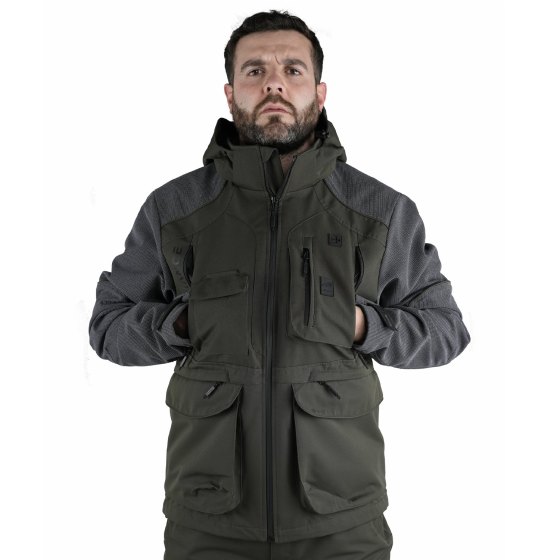 Giacca giubbino Impermeabile Antirovo abbigliamento caccia Tecnica Outdoor uomo