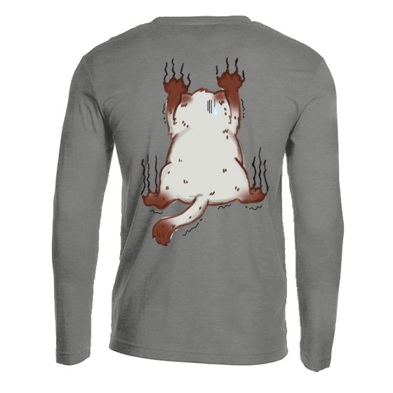 T-shirt a manica lunga con stampa  sul retro "Gatto", idea regalo per amanti dei gatti e felini compleanno