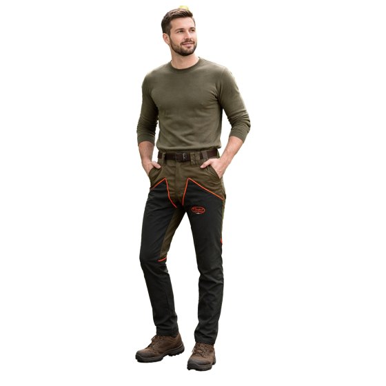 Pantalone cerato in cotone impermeabile pioggia caccia calzoni tecnici