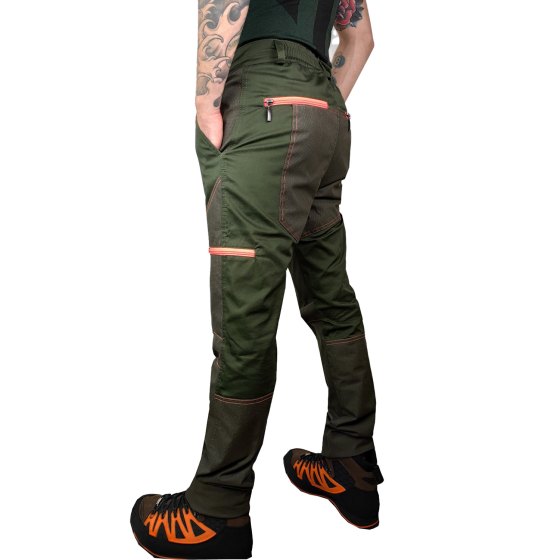 Pantalone Gemini elasticizzato protezione Kevlar impermeabile-antispino caccia montagna