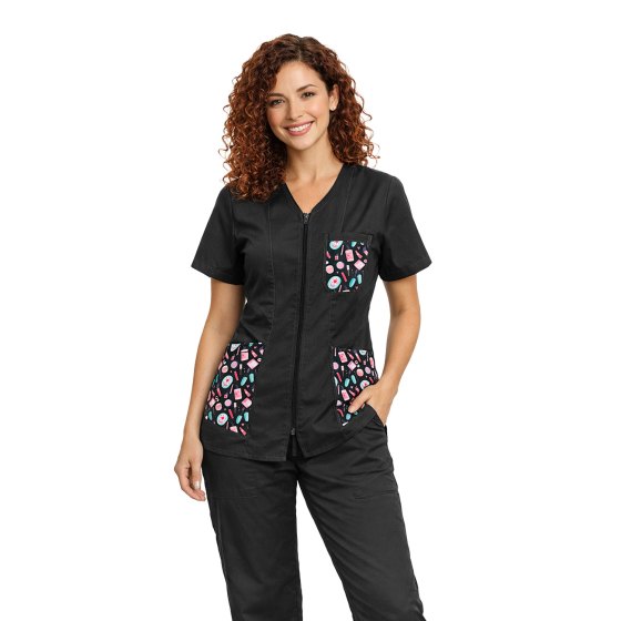 Divisa da Lavoro completo Donna Estetista truccatrice giacca e Pantaloni Personalizzabili con Logo