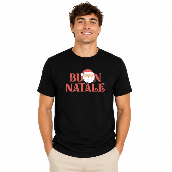 T-shirt classica mezza manica con stampa a tema NATALE - Perfetto per Idea Regalo Natalizia