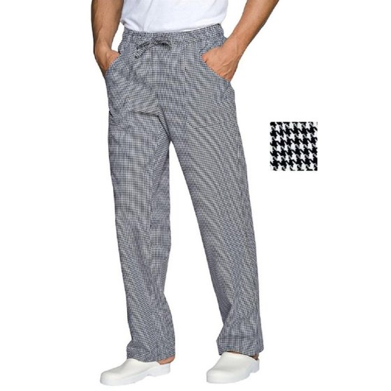 Pantalaccio pantalone da lavoro cotone per chef cuoco a quadretti taglie miste - Personalizzabile con il tuo logo