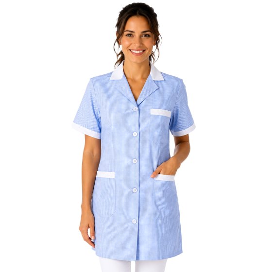 Camice bidella divisa scuola grembiule mezze maniche taglie forti asilo large - Personalizzabile con il tuo logo
