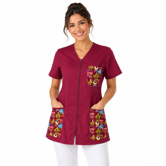 Camice casacca con Zip per Maestra Asilo infanzia educatrice scuola nido