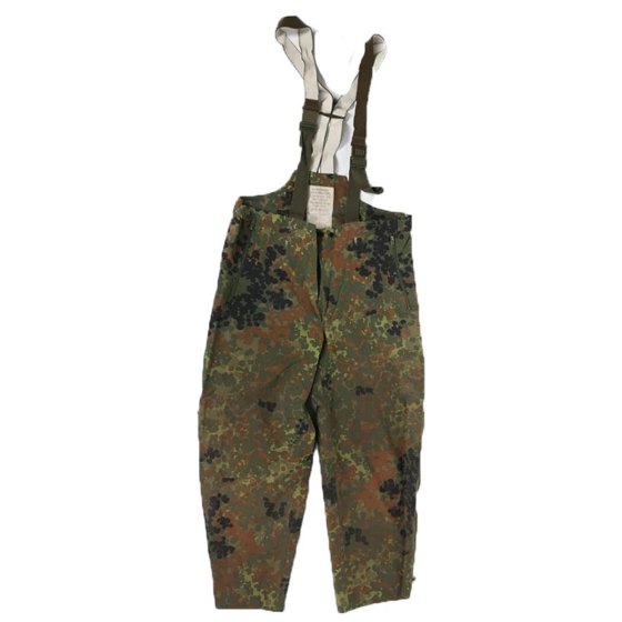 Salopette pettorina tuta tedesca flecktarn impermeabile moto pioggia vintage