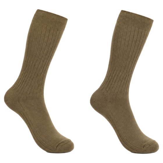 Calza lunga calzini kaki cotone