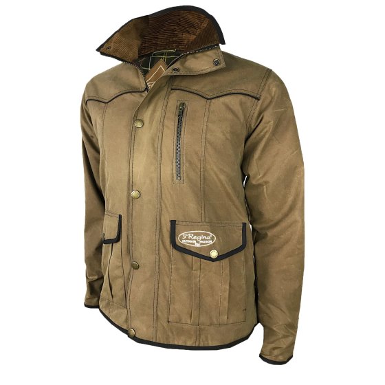 Giacca 5 REGINA sfoderata cotone cerato idrorepellente antistrappo caccia