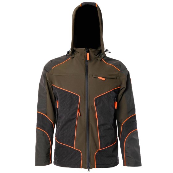 Giubbino giacca softshell moto caccia impermeabile resistente invernale - Personalizzabile con il tuo logo
