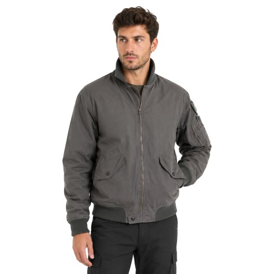 Bomber giubbino imbottito uomo neve volo cotone interno staccabile militare - Personalizzabile con il tuo logo