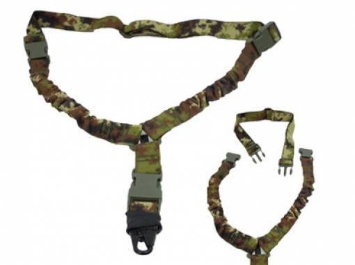 Cinghia softair ciras 1 punto sgancio rapido elastica vegetato italiano cordura 