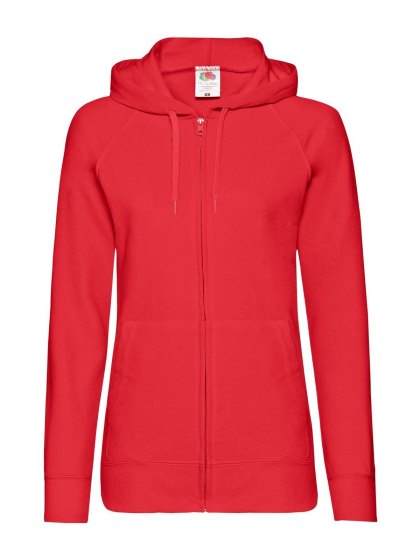 Felpa donna leggera con cappuccio personalizzabile con zip nascosta